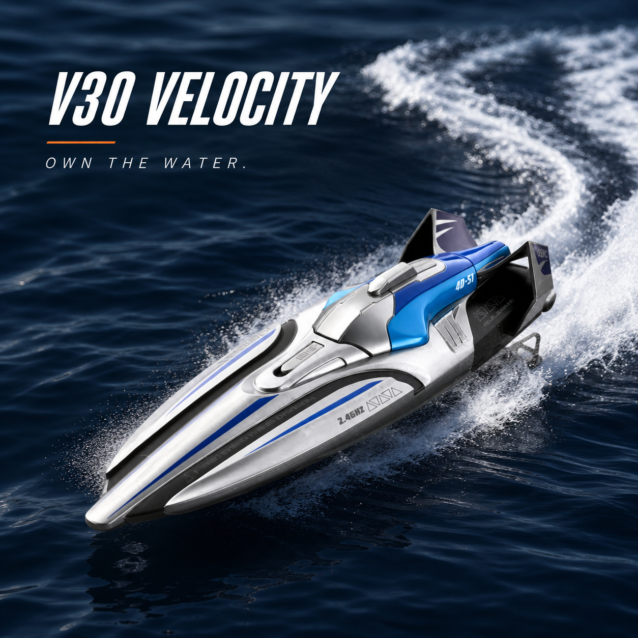 New V30 remote-controlled speedboat